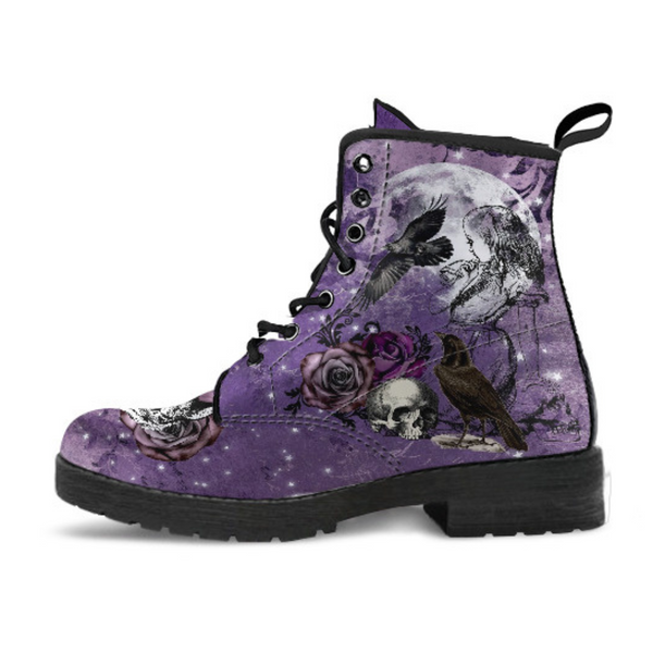 Purple Boots for Women Alice in Wonderland Gifts #104 Goth