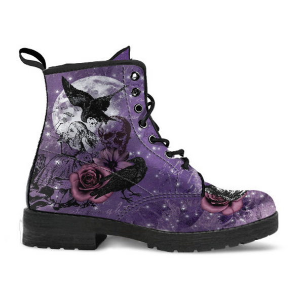 Purple Boots for Women Alice in Wonderland Gifts #104 Goth