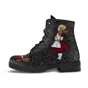 Combat Boots - Alice in Wonderland Gifts #35 | Women’s Black
