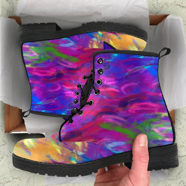 Combat Boots - Artist’s Shoes | Handmade Lace Up Boots Vegan