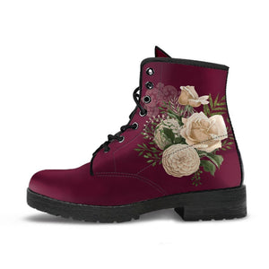 Combat Boots - Beautiful Flowers #25 | Custom Shoes Women’s 