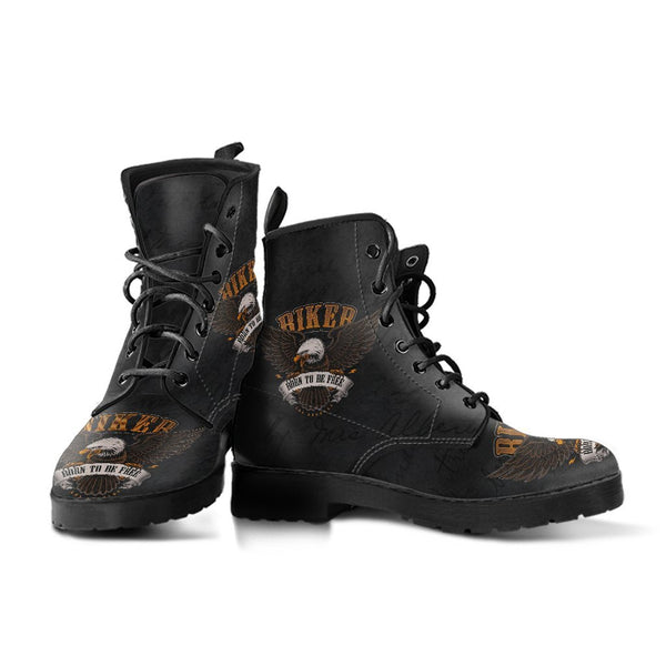 Combat Boots - Biker Boots #11 | Women’s Black Hipster Boots