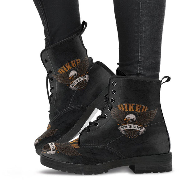 Combat Boots - Biker Boots #11 | Women’s Black Hipster Boots