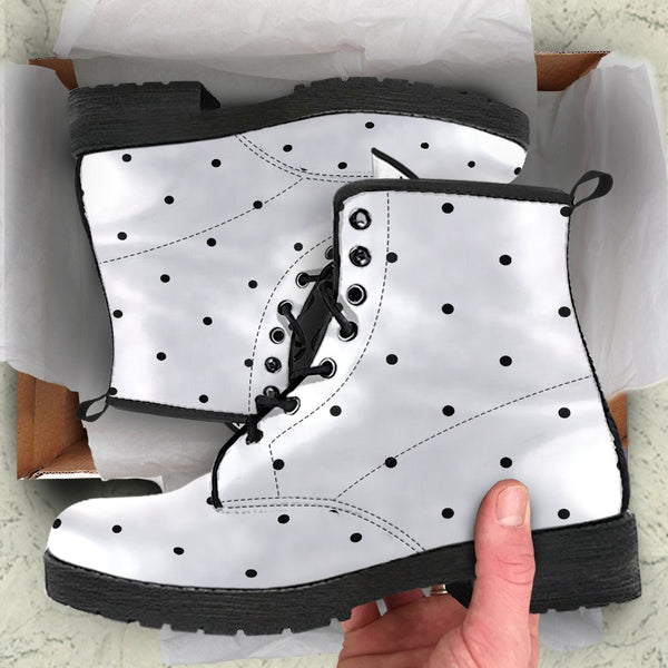 Combat Boots-Black and White Series 108 | ACES INFINITY