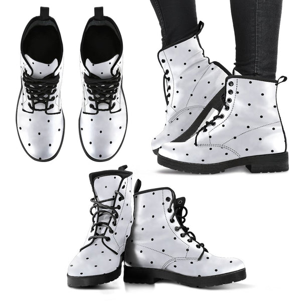Combat Boots-Black and White Series 108 | ACES INFINITY