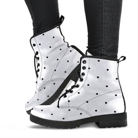 Combat Boots-Black and White Series 108 | ACES INFINITY