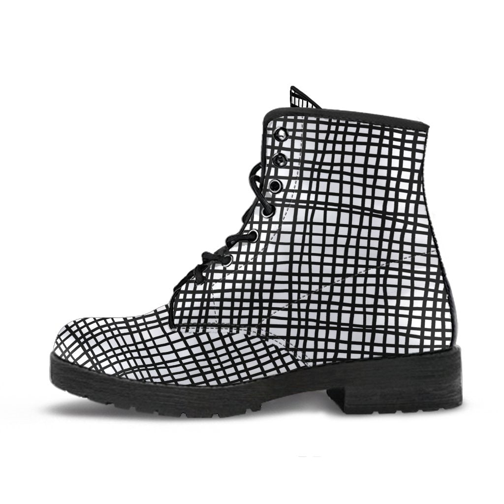 Combat Boots-Doodle Series 103 Vegan Leather | ACES INFINITY