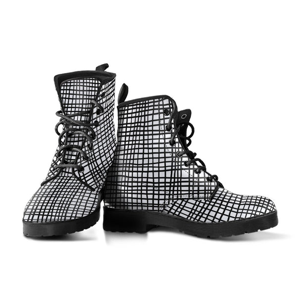 Combat Boots-Doodle Series 103 Vegan Leather | ACES INFINITY