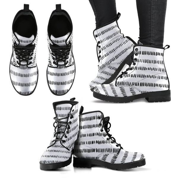 Combat Boots-Doodle Series 105 Vegan Leather | ACES INFINITY