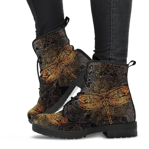 Combat Boots - Dragonfly | Vegan Lace Up Boots Women’s Boots