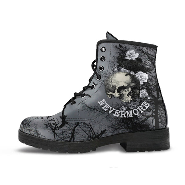 Combat Boots - Edgar Allan Poe Inspired #101 The Raven |