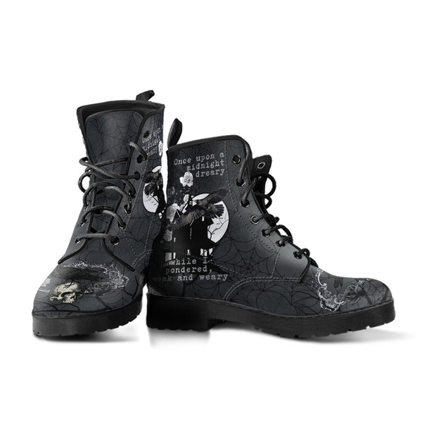 Combat Boots - Edgar Allan Poe Inspired #102 The Raven |