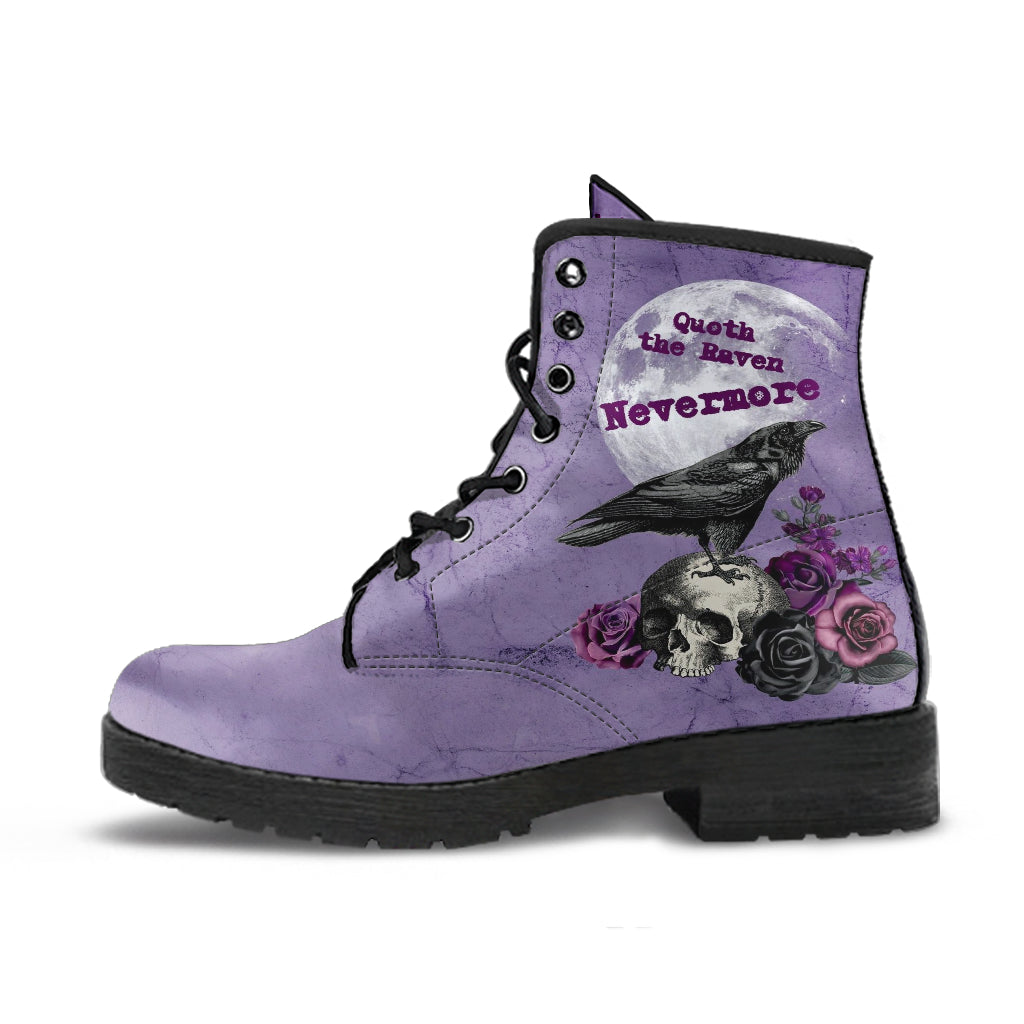 Combat Boots - Edgar Allan Poe Inspired #106 The Raven |