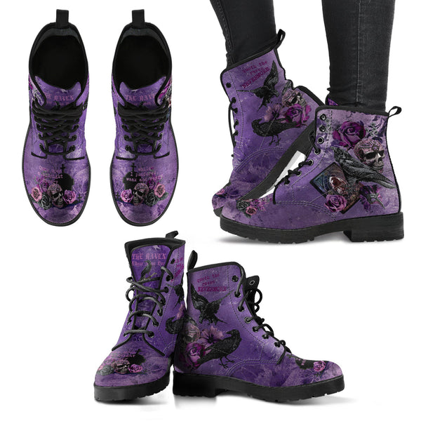 Purple Boots - Edgar Allan Poe Inspired #109 The Raven |