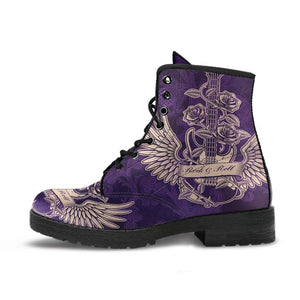 Combat Boots - Electric Guitar #24 Distressed Purple 