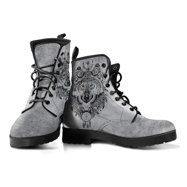 Combat Boots for Women - Boho Wolf 2 Handcrafted Boots |