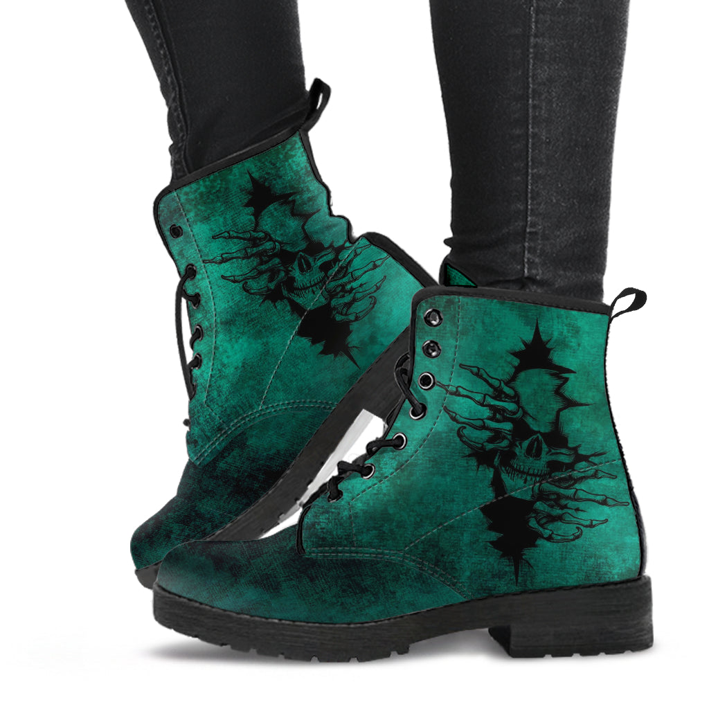 Custom goth boots deals