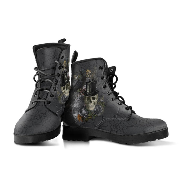 Combat Boots - Goth Shoes #11 Spiderweb Boots | Women’s