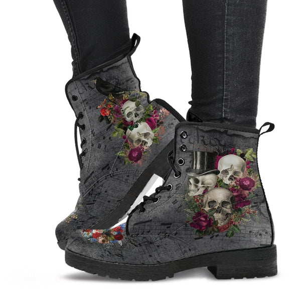 Combat Boots - Goth Shoes #22 | Vegan Leather Lace Up Boots