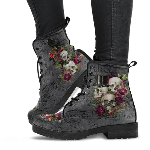 Combat Boots - Goth Shoes #22 | Vegan Leather Lace Up Boots