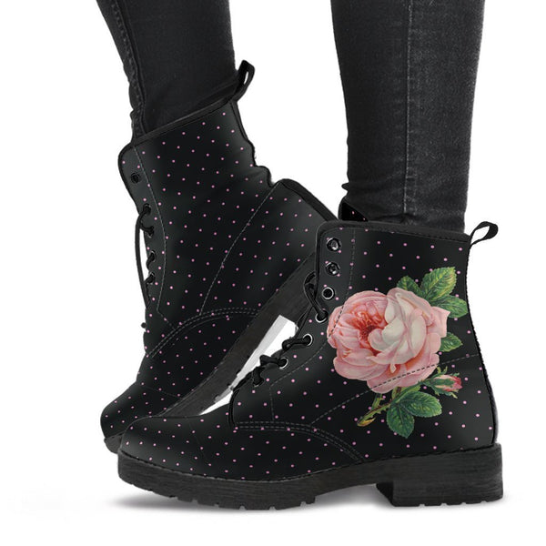 Combat Boots - Gothic Chic | Boho Shoes Gothic Boots Vegan 