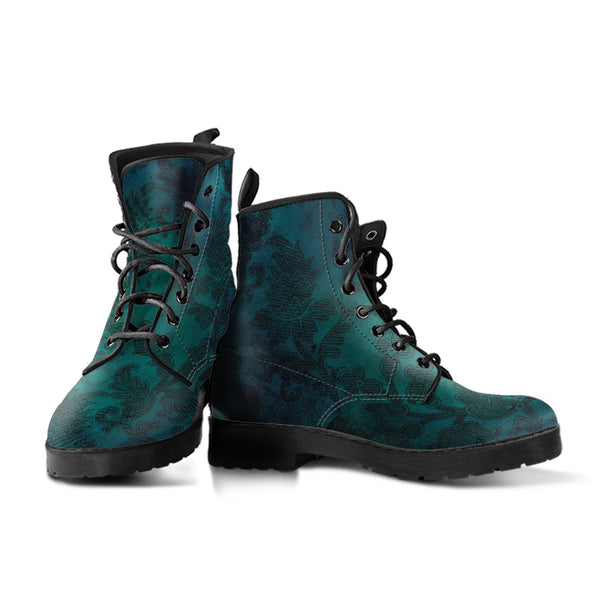 Combat Boots - Grunge Green #101 | Unisex Adult Shoes Vegan