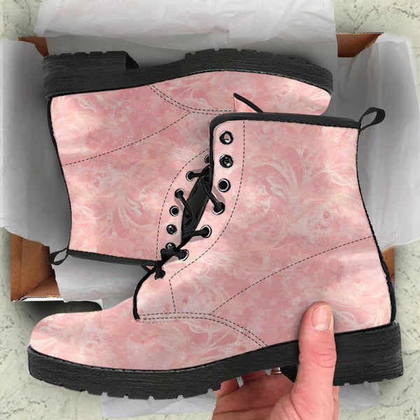 Combat Boots - Grunge Pink #102 | Unisex Adult Shoes Vegan