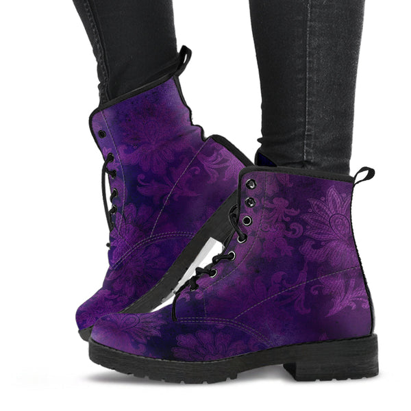 Purple Boots - Grunge Purple #102 | Combat Boots for Women