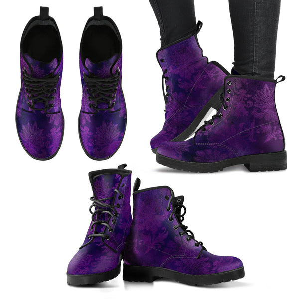 Purple Boots - Grunge Purple #102 | Combat Boots for Women