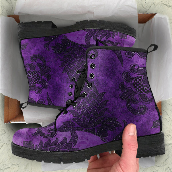 Purple Boots - Grunge Purple #103 | Combat Boots Unisex