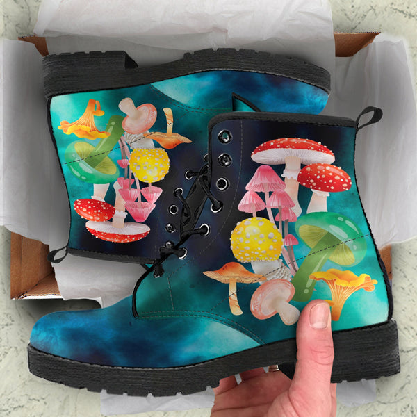 Combat Boots - Mushroom Boots #102 | Mushroom Gift Birthday 