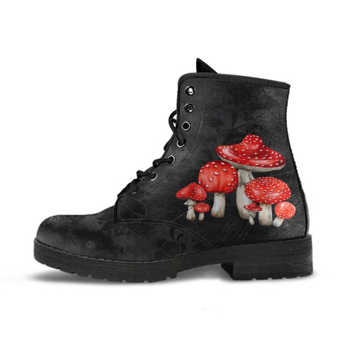 Combat Boots - Mushroom Boots #103 | Mushroom Gift Birthday