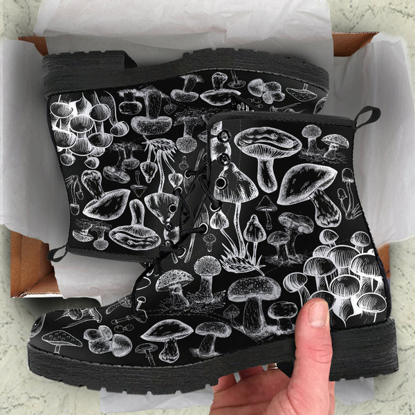 Combat Boots - Mushroom Boots #108 | Mushroom Gift Birthday