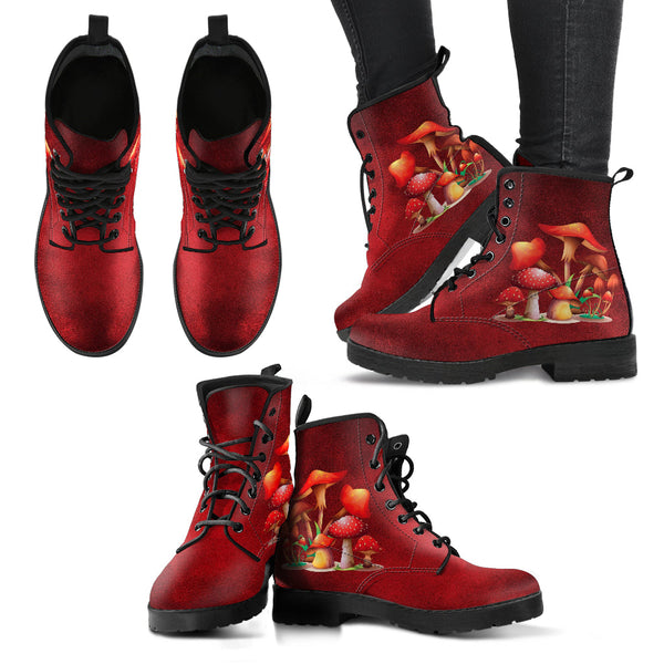 Combat Boots - Mushroom Boots #110 | Mushroom Gift Birthday 