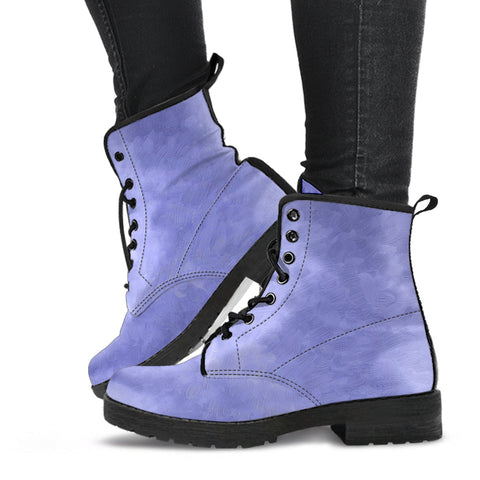 Purple Boots - Purple Pattern | Boho Shoes Handmade Lace Up