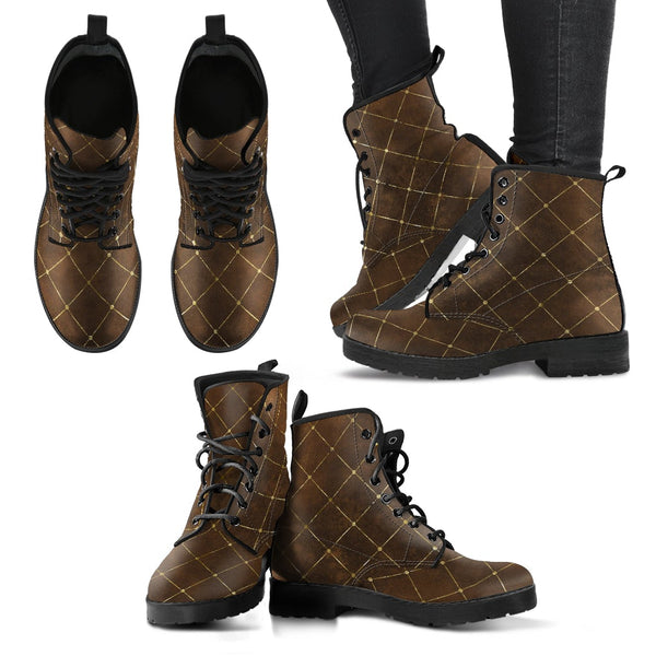 Combat Boots-Rugged Look Distressed Classic Pattern Custom 