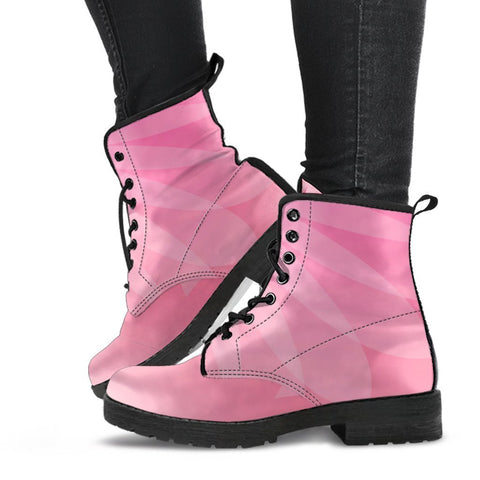 Combat Boots - Shades in Sweet Pink | Boho Shoes Handmade 