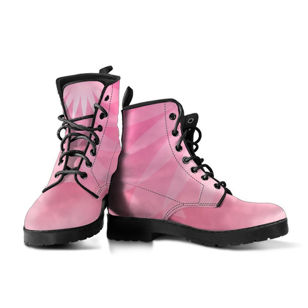Combat Boots - Shades in Sweet Pink | Boho Shoes Handmade 
