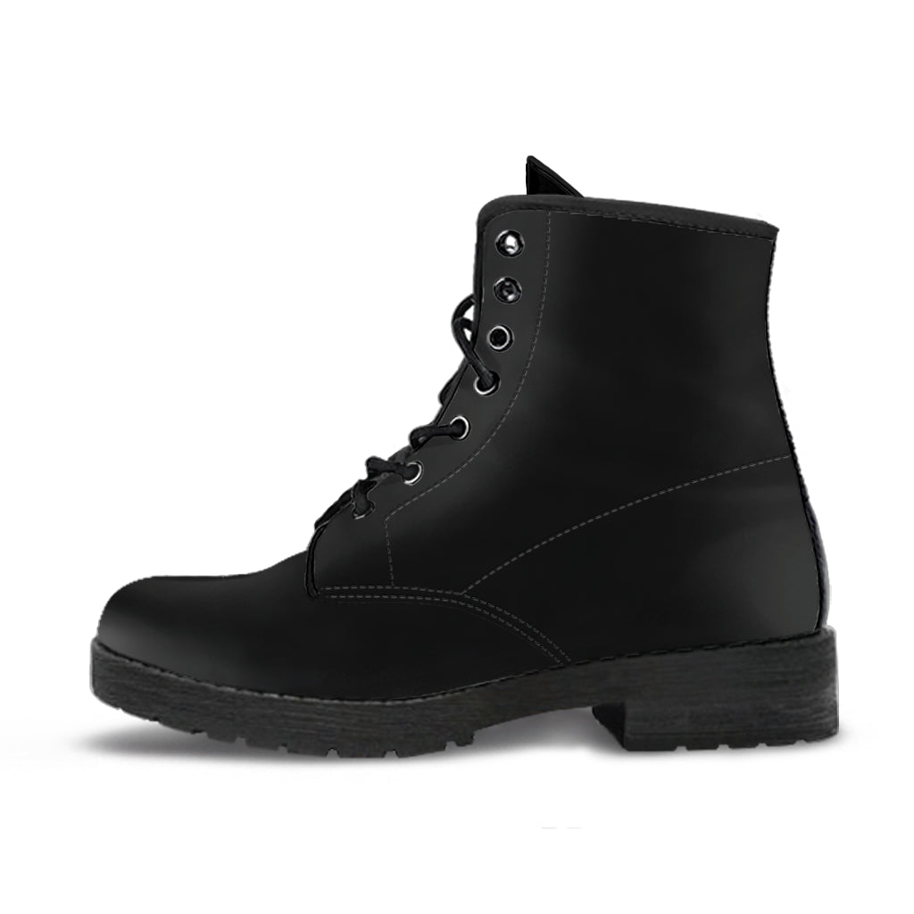 Combat Boots - Simply Black | Unisex Boots Custom Shoes