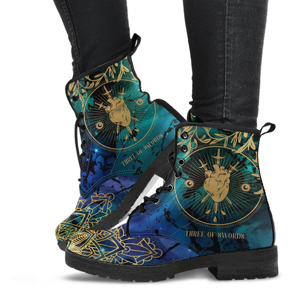 Combat Boots - Three of Swords #102 | Tarot Art Unisex Adult