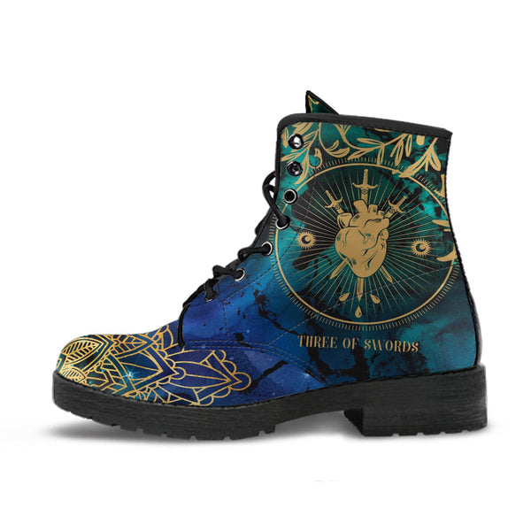 Combat Boots - Three of Swords #102 | Tarot Art Unisex Adult