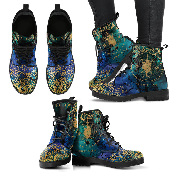 Combat Boots - Three of Swords #102 | Tarot Art Unisex Adult