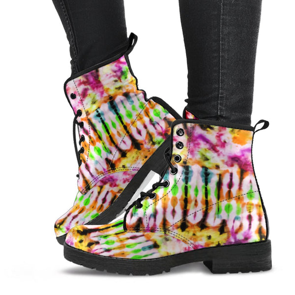 Combat Boots - Tie Dye Design #106 | Custom Shoes Vegan 