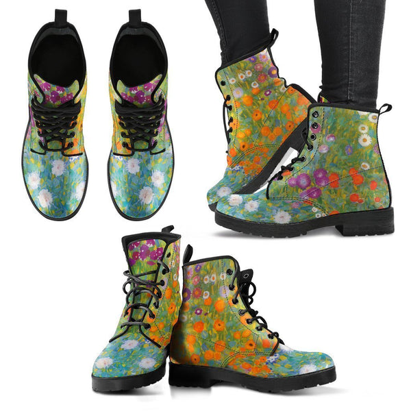 Combat Boots - Vintage Art | Gustav Klimt: Bauerngarten | 