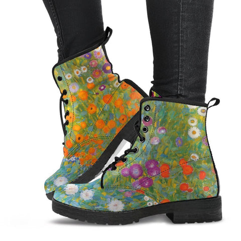 Combat Boots - Vintage Art | Gustav Klimt: Bauerngarten | 