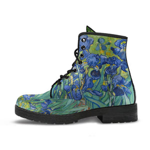 Combat Boots - Vintage Art | Vincent van Gogh: Irises |
