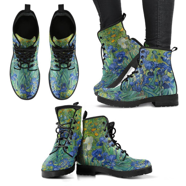 Combat Boots - Vintage Art | Vincent van Gogh: Irises |