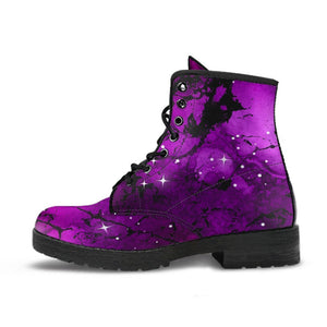 Combat Boots - Watercolor Marble Galaxy #4 | Custom Shoes 