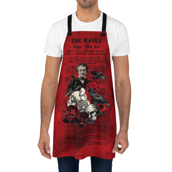 Custom Apron - Edgar Allan Poe Inspired #111 The Raven |