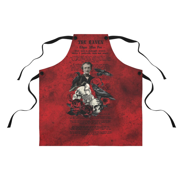 Custom Apron - Edgar Allan Poe Inspired #111 The Raven |